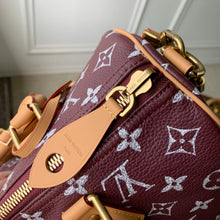 Load image into Gallery viewer, LB1588 LV Speedy P9 Bandoulière 30 / HIGHEST QUALITY VERSION / Purple-Brown / 32×22.5×18cm
