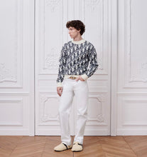 Load image into Gallery viewer, CLTH494 Dior 26SS Oblique Jacquard Crewneck Sweater / Wool-Cotton Blend / Unisex
