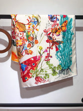 Load image into Gallery viewer, CLTH392 CD Butterfly Around the World 90 Square Scarf / 35.5 x 35.5 inches
