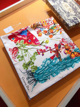 Load image into Gallery viewer, CLTH392 CD Butterfly Around the World 90 Square Scarf / 35.5 x 35.5 inches
