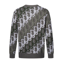 Load image into Gallery viewer, CLTH495 Dior 26FW Oblique Jacquard Knit Sweater / 100% Wool / Grey-Olive-White / Unisex

