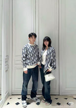 Load image into Gallery viewer, CLTH496 Dior 26SS Oblique Jacquard Knit Zip Bomber Jacket / Wool-Cotton Blend / Unisex
