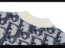Load image into Gallery viewer, CLTH496 Dior 26SS Oblique Jacquard Knit Zip Bomber Jacket / Wool-Cotton Blend / Unisex
