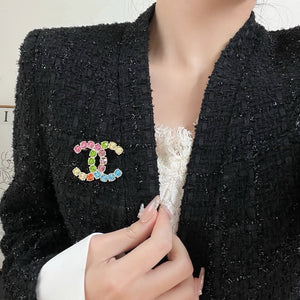 JW832 CC Crystal Brooch