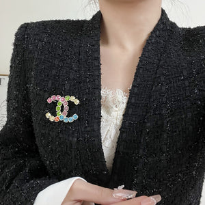 JW832 CC Crystal Brooch