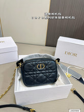 Load image into Gallery viewer, DR420 Small Dior Caro Top Handle Camera Bag / 7.5x5x2inches
