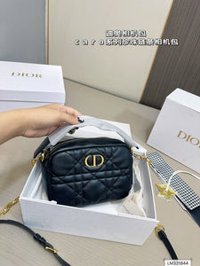 DR420 Small Dior Caro Top Handle Camera Bag / 7.5x5x2inches