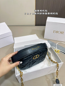 DR420 Small Dior Caro Top Handle Camera Bag / 7.5x5x2inches