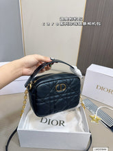 Load image into Gallery viewer, DR420 Small Dior Caro Top Handle Camera Bag / 7.5x5x2inches
