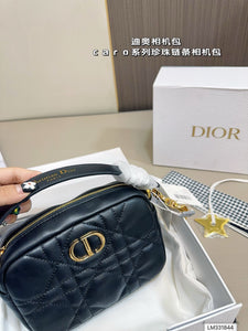 DR420 Small Dior Caro Top Handle Camera Bag / 7.5x5x2inches