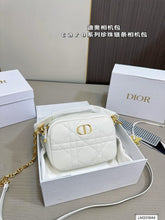 Load image into Gallery viewer, DR420 Small Dior Caro Top Handle Camera Bag / 7.5x5x2inches
