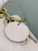 Load image into Gallery viewer, DR658 Dior Lady Dior 3-Quilt Bag / Crocodile-Embossed Calfskin / Bow Detail / 17cm
