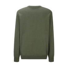 Load image into Gallery viewer, CLTH499 Gucci 2026 Fall-Winter Knit Top / Green / Silk-Cotton Blend / Intarsia Collar Logo
