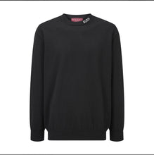 Load image into Gallery viewer, CLTH500 Gucci 2026 Fall-Winter Knit Top / Black / Silk-Cotton Blend / Intarsia Collar Logo（副本）
