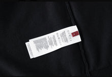 Load image into Gallery viewer, CLTH500 Gucci 2026 Fall-Winter Knit Top / Black / Silk-Cotton Blend / Intarsia Collar Logo（副本）
