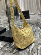 Load image into Gallery viewer, YSK253 Hobo Raffia Bag / HIGHEST QUALITY VERSION / 14.6 x 11.8 x 5.5 inches
