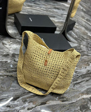 Load image into Gallery viewer, YSK253 Hobo Raffia Bag / HIGHEST QUALITY VERSION / 14.6 x 11.8 x 5.5 inches

