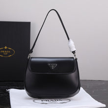 Load image into Gallery viewer, PD230  Prada Cleo Brushed Leather Shoulder Bag with Flap / 6.1x1.6x8.6inch
