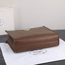 Load image into Gallery viewer, PD224  Large Leather Prada Symbole Bag with Topstitching / 15.3x12.2x3.9inch
