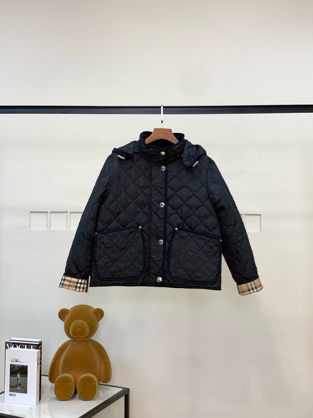 CLTH469 Burberry Quilted Thermoregulated Jacket
