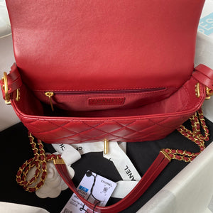 CC785 Small Flap Bag / HIGHEST QUALITY VERSION / 5.9 × 8.4 × 2.7 in