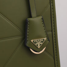 Load image into Gallery viewer, PD225  Large Leather Prada Symbole Bag with Topstitching / 15.3x12.2x3.9inch
