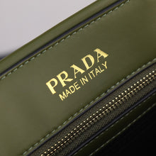 Load image into Gallery viewer, PD225  Large Leather Prada Symbole Bag with Topstitching / 15.3x12.2x3.9inch
