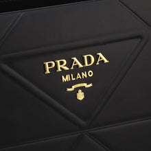 Load image into Gallery viewer, PD226  Large Leather Prada Symbole Bag with Topstitching / 15.3x12.2x3.9inch
