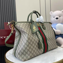 Load image into Gallery viewer, GC743 Gucci Savoy Medium Duffle Bag / 18.8&quot;W x 11&quot;H x 7&quot;D / HIGHEST QUALITY VERSION
