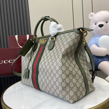 Load image into Gallery viewer, GC743 Gucci Savoy Medium Duffle Bag / 18.8&quot;W x 11&quot;H x 7&quot;D / HIGHEST QUALITY VERSION
