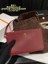 Load image into Gallery viewer, CC1507 Chanel 26C Hobo Bag / Dark Chocolate Suede / 42×34cm
