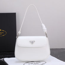 Load image into Gallery viewer, PD230  Prada Cleo Brushed Leather Shoulder Bag with Flap / 6.1x1.6x8.6inch
