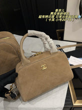 Load image into Gallery viewer, CC1508 Chanel 26B Suede Bowling Bag / Small 20 × 13 cm / Large 34 × 21 cm without shoulder strap
