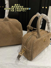 Load image into Gallery viewer, CC1508 Chanel 26B Suede Bowling Bag / Small 20 × 13 cm / Large 34 × 21 cm without shoulder strap
