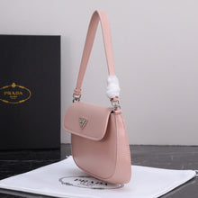 Load image into Gallery viewer, PD232  Prada Cleo Brushed Leather Shoulder Bag with Flap / 6.1x1.6x8.6inch
