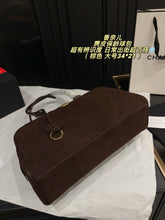 Load image into Gallery viewer, CC1509 Chanel 26B Suede Bowling Bag / Small 20 × 13 cm / Large 34 × 21 cm without shoulder strap
