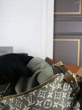 Load image into Gallery viewer, LB1591 LV Side Trunk / Olive Green Jacquard / 23×16cm
