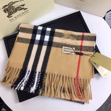 Load image into Gallery viewer, CLTH428 Burberry Check Cashmere Scarf / 168 x 30cm/66.1 x 11.8in
