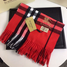 Load image into Gallery viewer, CLTH428 Burberry Check Cashmere Scarf / 168 x 30cm/66.1 x 11.8in
