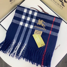 Load image into Gallery viewer, CLTH428 Burberry Check Cashmere Scarf / 168 x 30cm/66.1 x 11.8in
