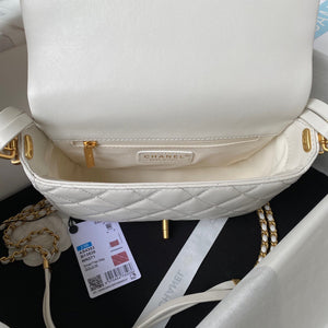 CC788 Small Flap Bag / HIGHEST QUALITY VERSION / 5.9 × 8.4 × 2.7 in