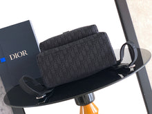 Load image into Gallery viewer, DR659 Dior Saddle Heritage Flap Backpack / HIGHEST QUALITY VERSION / 31×42×15cm
