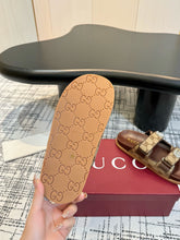 Load image into Gallery viewer, SE1633 Gucci Women&#39;s Sandal with Crystals / Size5-10
