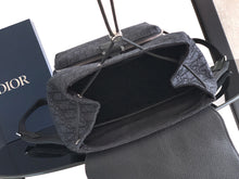 Load image into Gallery viewer, DR659 Dior Saddle Heritage Flap Backpack / HIGHEST QUALITY VERSION / 31×42×15cm
