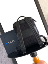 Load image into Gallery viewer, DR665 Dior CD Icon Zip Backpack / HIGHEST QUALITY VERSION / 29.5×39×15cm
