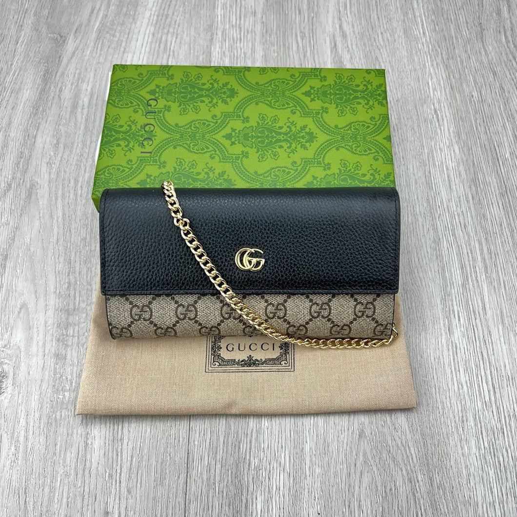 GC650 GG Marmont Chain Wallet / 7.5’’W x 4”H