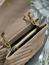 Load image into Gallery viewer, YSK302 Loulou Medium in Quilted Suede / HIGHEST QUALITY VERSION / 12.5 x 8.6 x 3.5 INCHES
