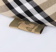 Load image into Gallery viewer, BUR140 Checkered Tote with Leather Trim / 16.1x9.4x10.2inch / HIGHEST QUALITY VERSION
