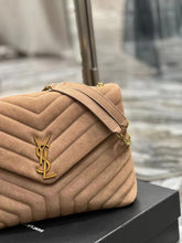 Load image into Gallery viewer, YSK302 Loulou Medium in Quilted Suede / HIGHEST QUALITY VERSION / 12.5 x 8.6 x 3.5 INCHES
