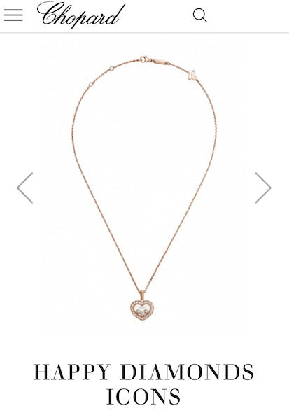 JW632 Cp Happy Diamonds Icons Necklace